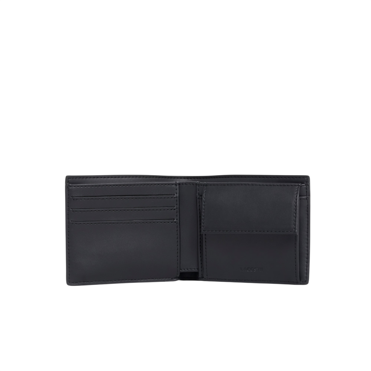 Lacoste portafogli uomo in tessuto Petit piquè nero NH5281 000 LACOSTE 