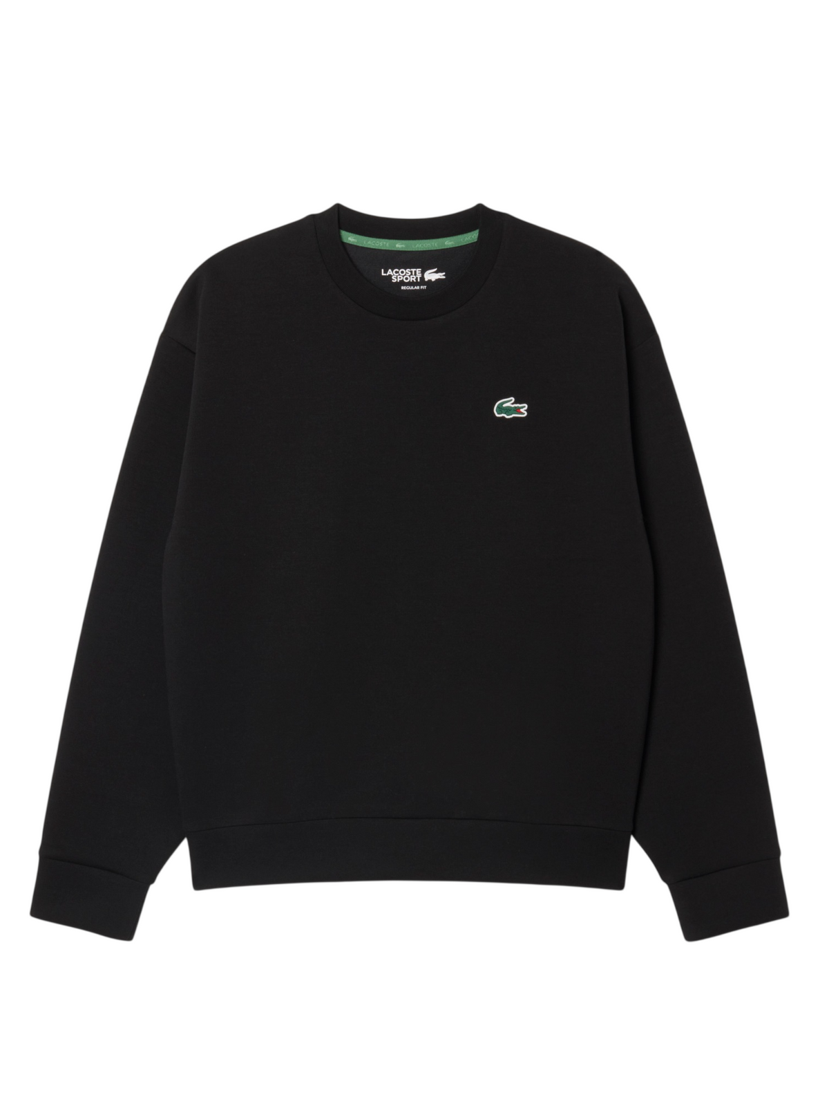 Lacoste felpa donna in tessuto interlock nero SF8874 031 LACOSTE 
