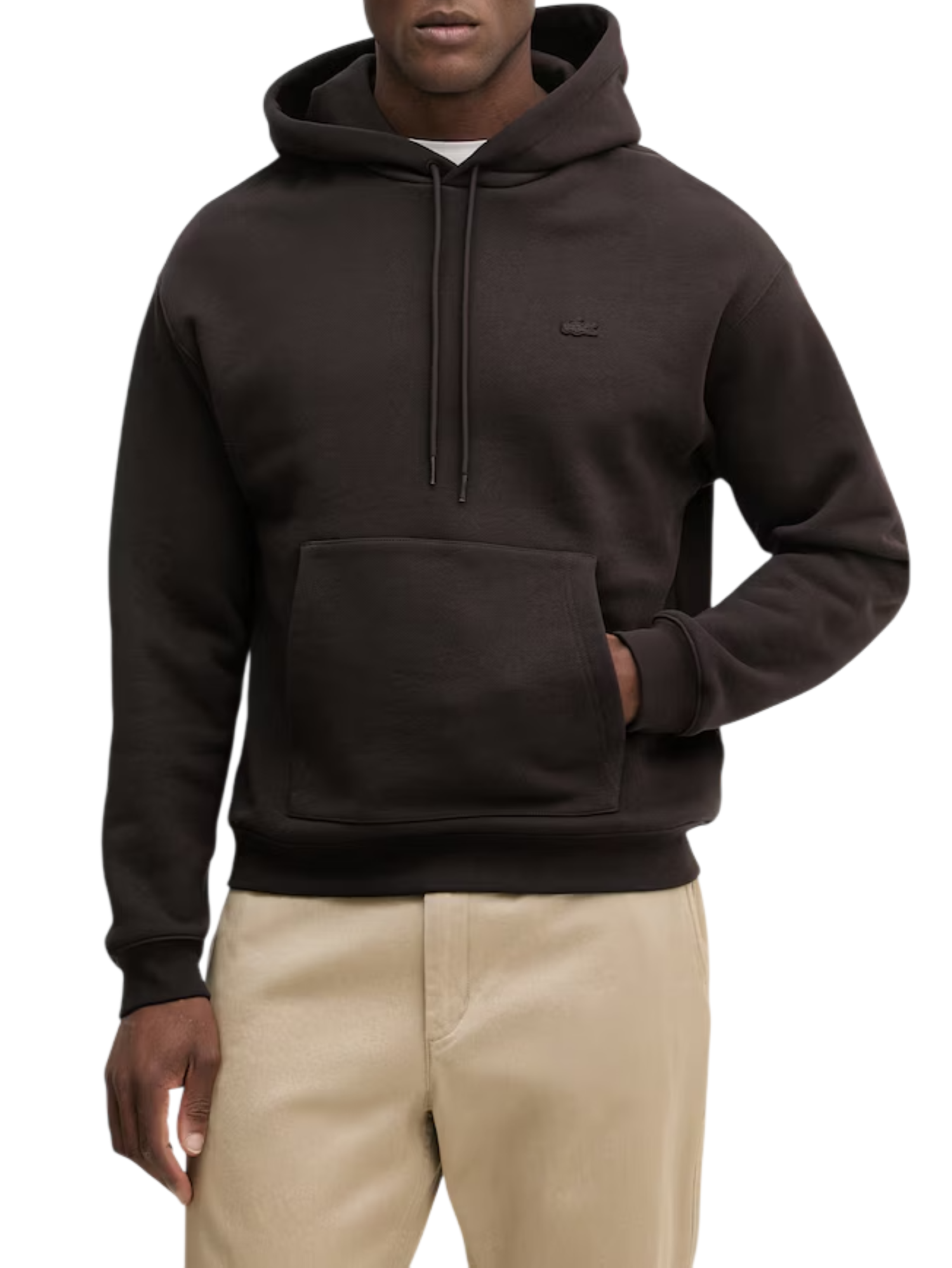 Lacoste felpa uomo con cappuccio in cotone bianco SH7741 DPD LACOSTE 