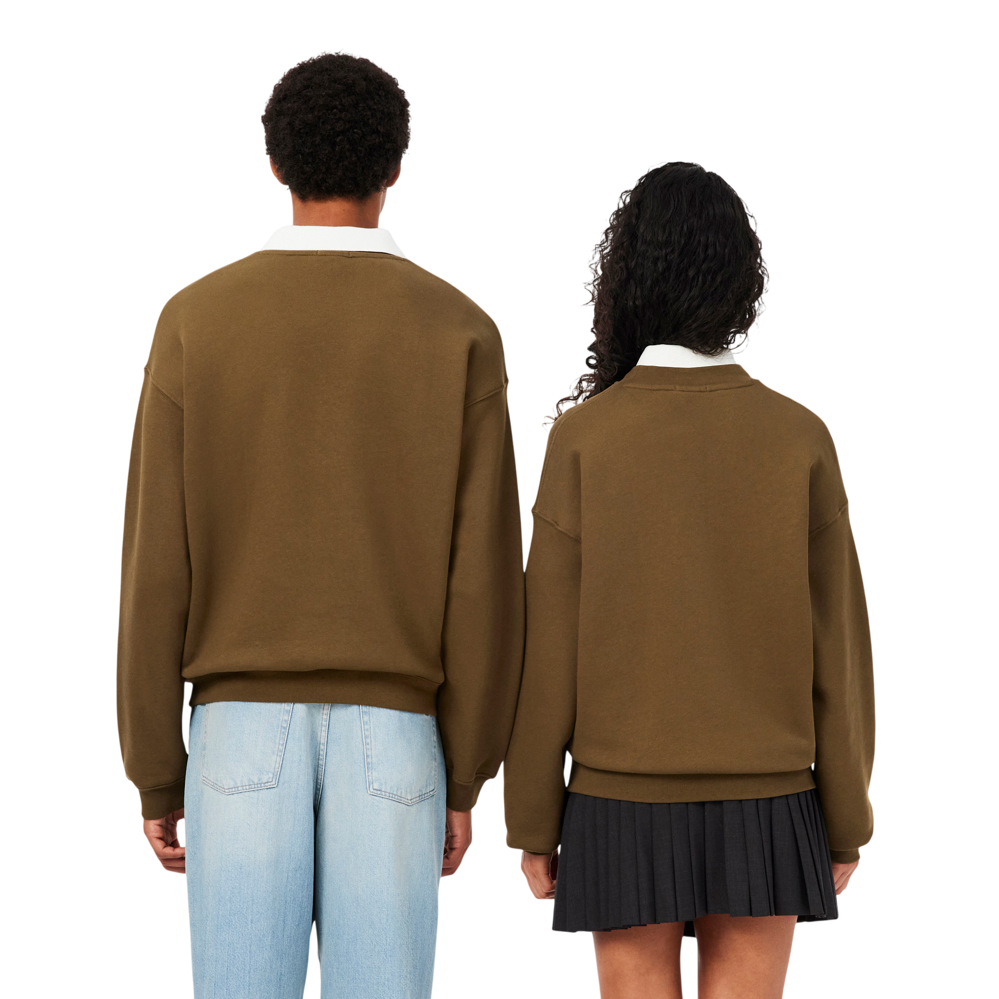 Lacoste felpa unisex oversize in caldo cotone marrone SH7745 DPD LACOSTE 