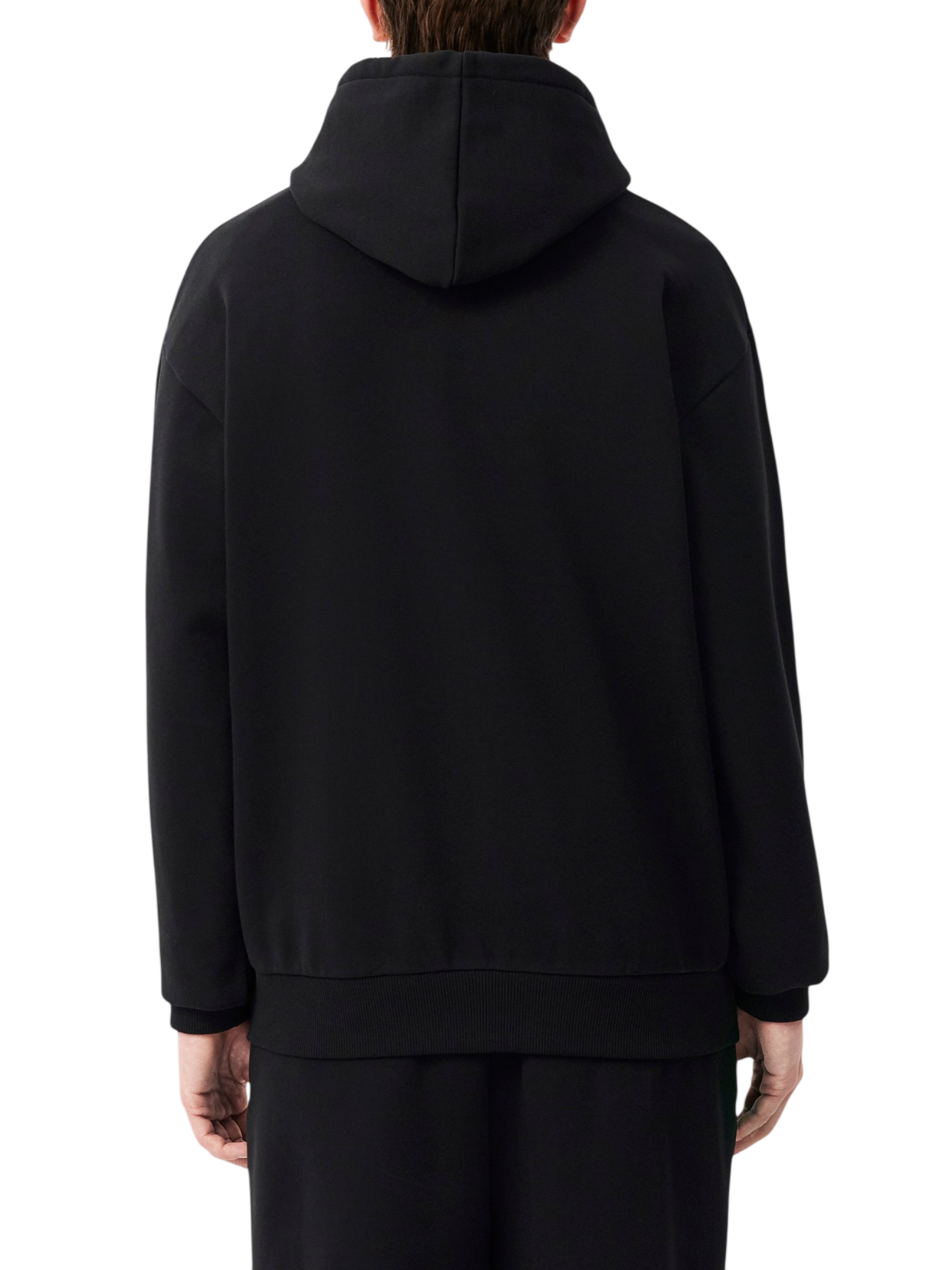Lacoste felpa con cappuccio felpata uomo nero SH8863 031 LACOSTE 