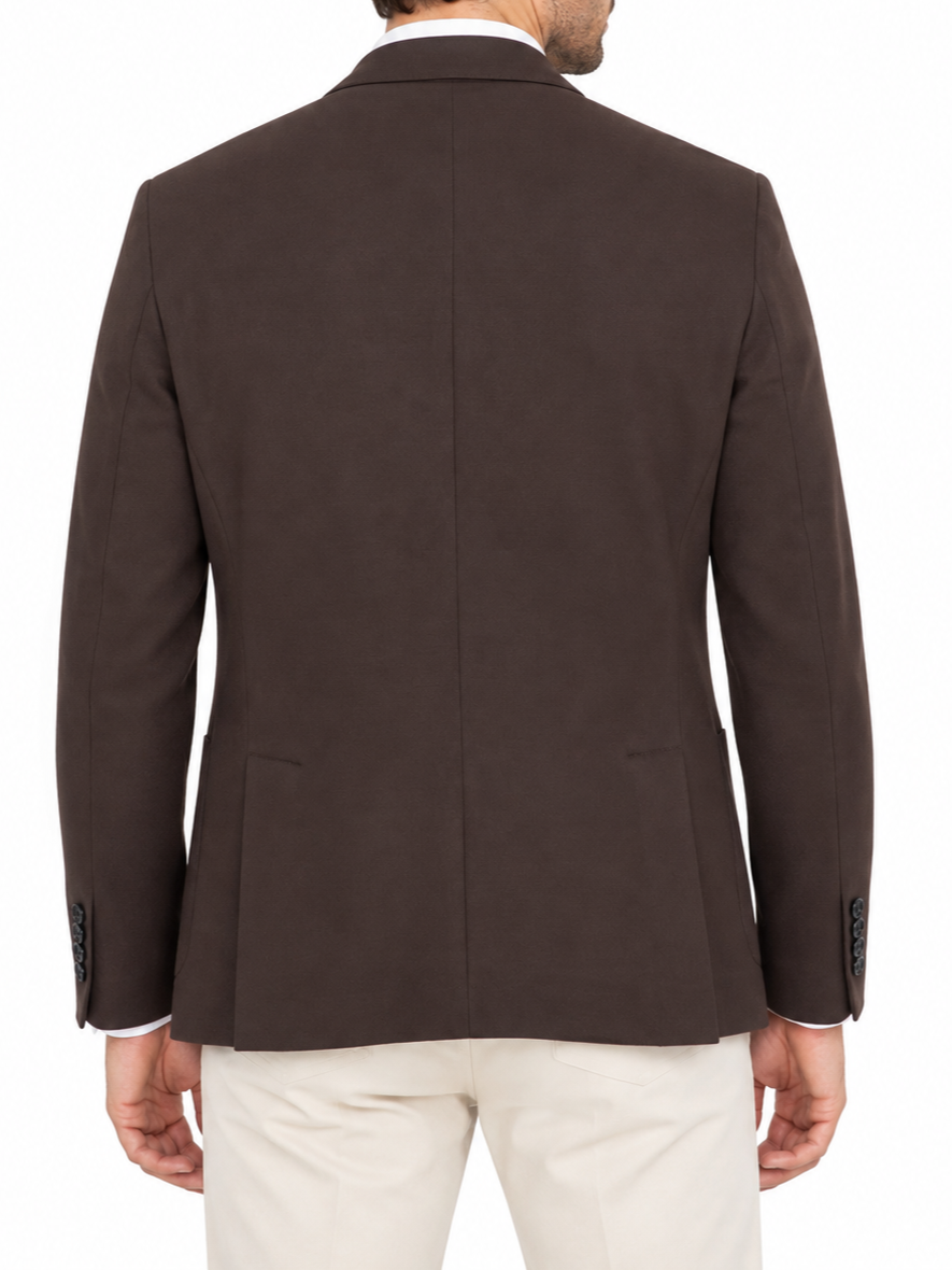 Le Braghe giacca blazer uomo monopetto misto viscosa marrone G525-2631 MORO Le Braghe 
