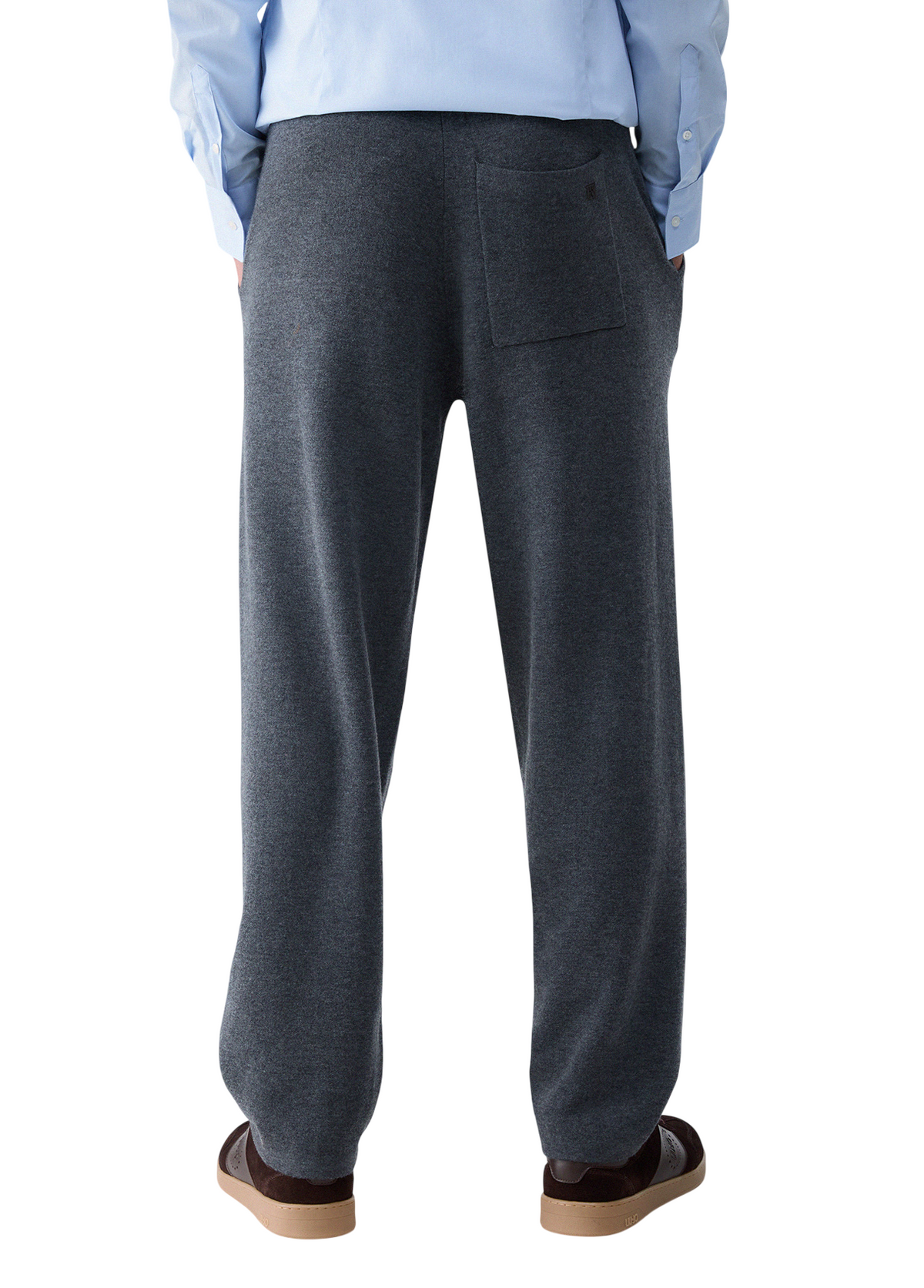 Liu Jo pantaloni uomo in maglia misto lana grigio QF6105MAB19 02042 LIU JO 