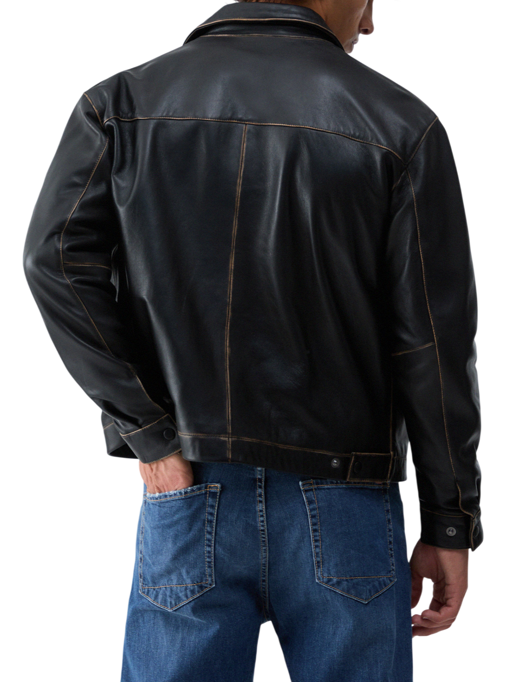 Liu Jo giubbino uomo in pelle con zip marrone moro QF6278P0214 93903 LIU JO 
