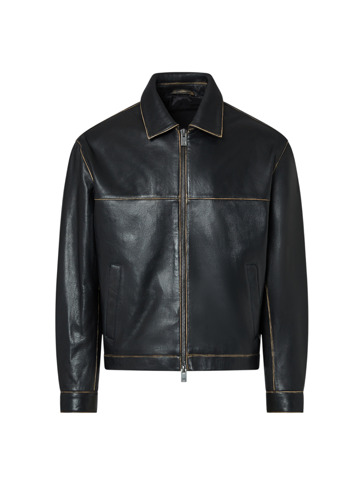 Liu Jo giubbino uomo in pelle con zip marrone moro QF6278P0214 93903 LIU JO 