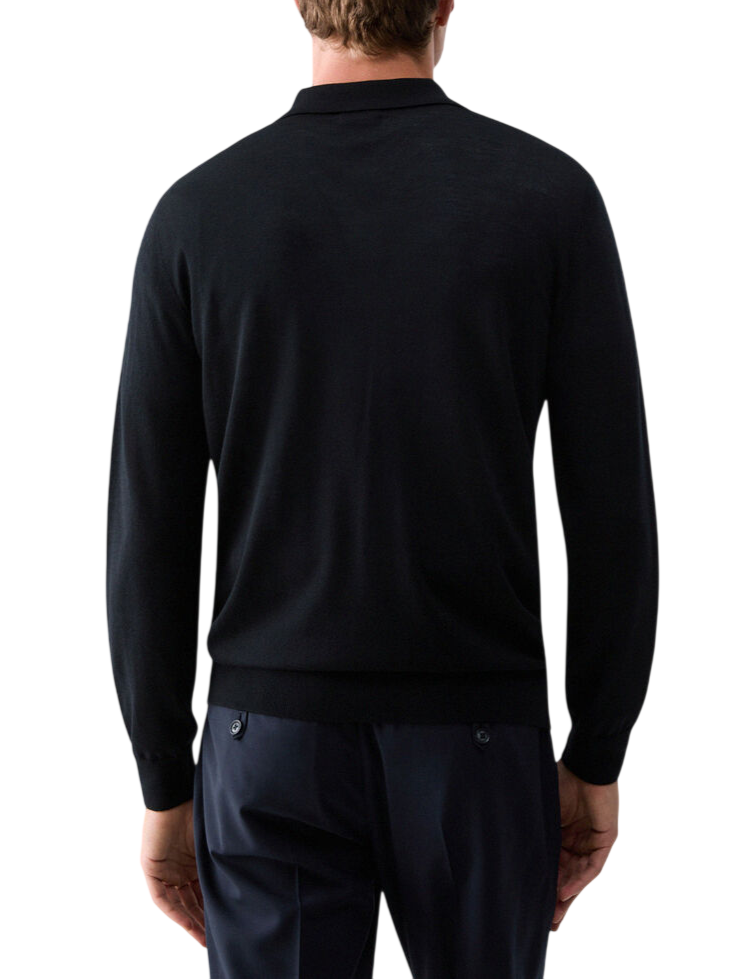 Liu Jo polo in maglia di lana extrafine uomo nero QXX136MA27P 22222 LIU JO 