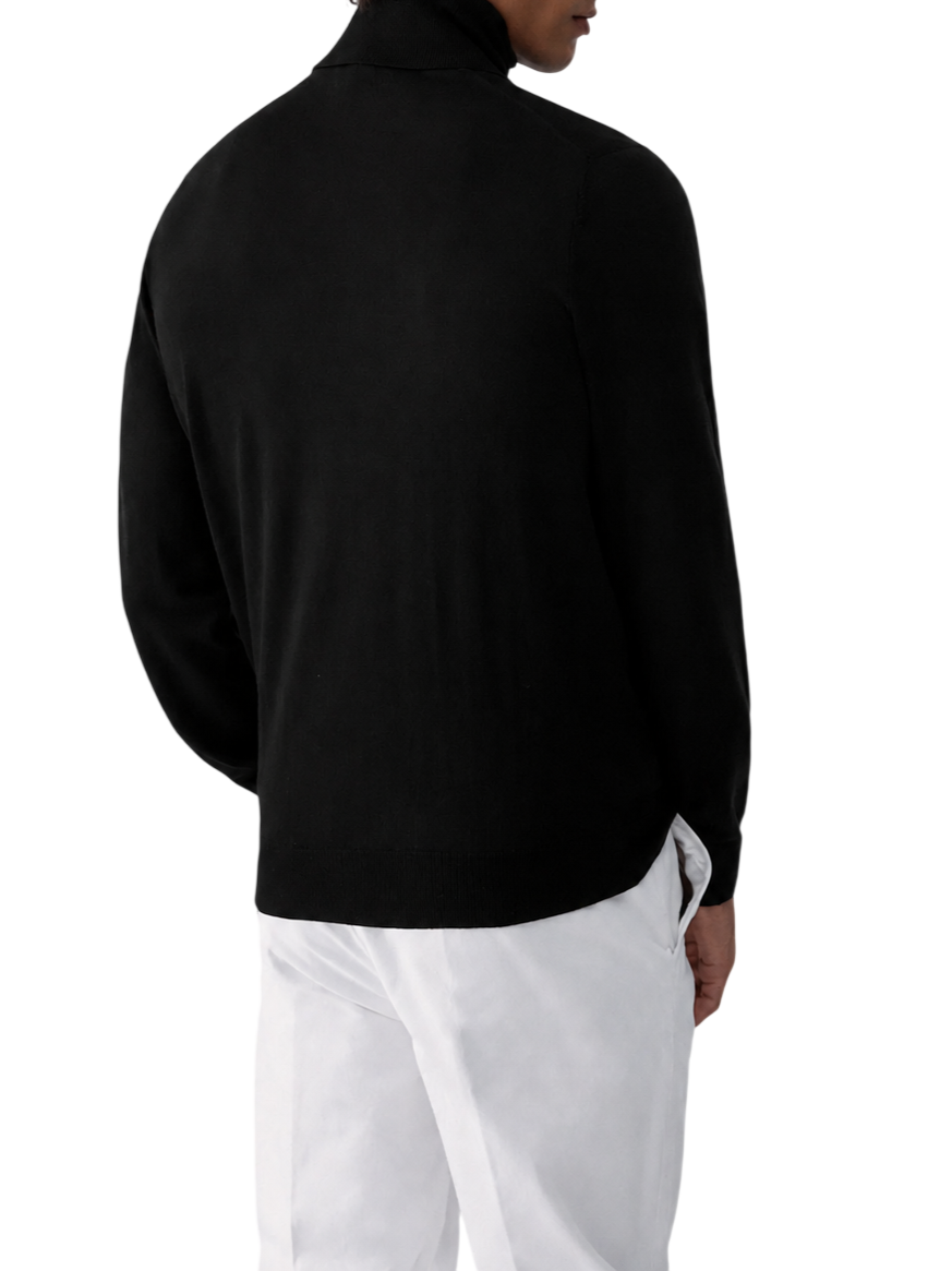 Liu Jo maglia dolcevita uomo in lana Merinos extrafine nero QXX138MA27P 22222 LIU JO 