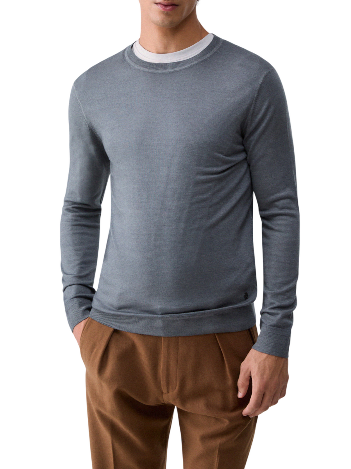 Liu Jo maglia uomo in lana extrafine grigio QXX139MA21P 93907 LIU JO 