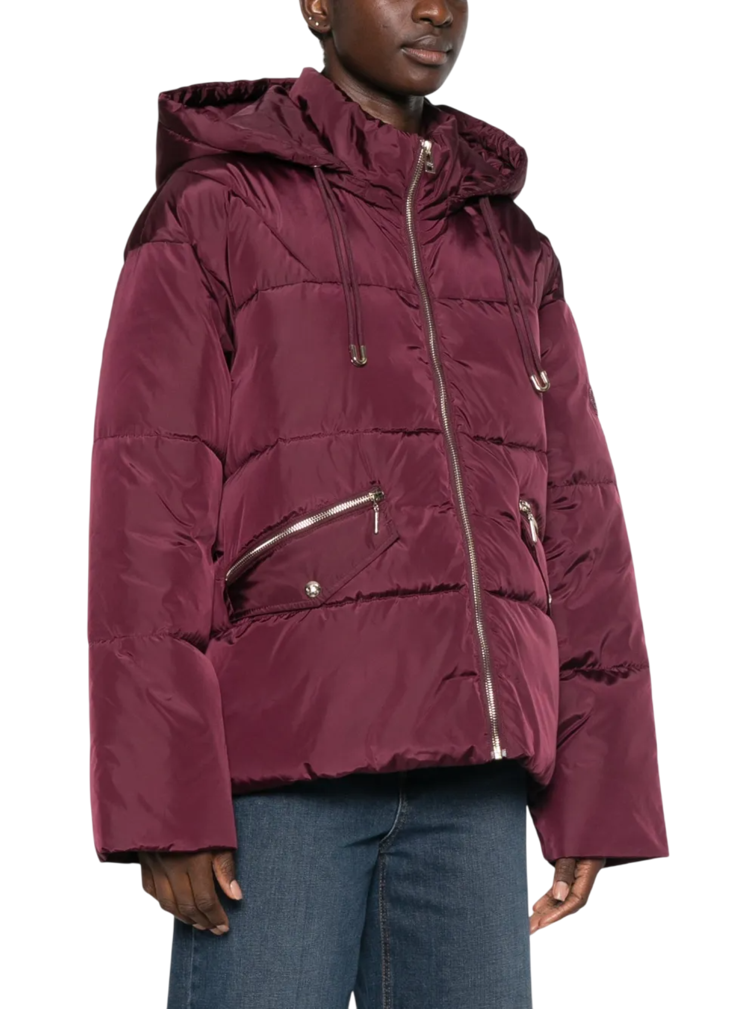 Liu Jo piumino donna con cappuccio borgogna TF6006TS62A 91718 LIU JO 