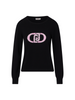 Liu Jo maglia donna con logo gioiello nero