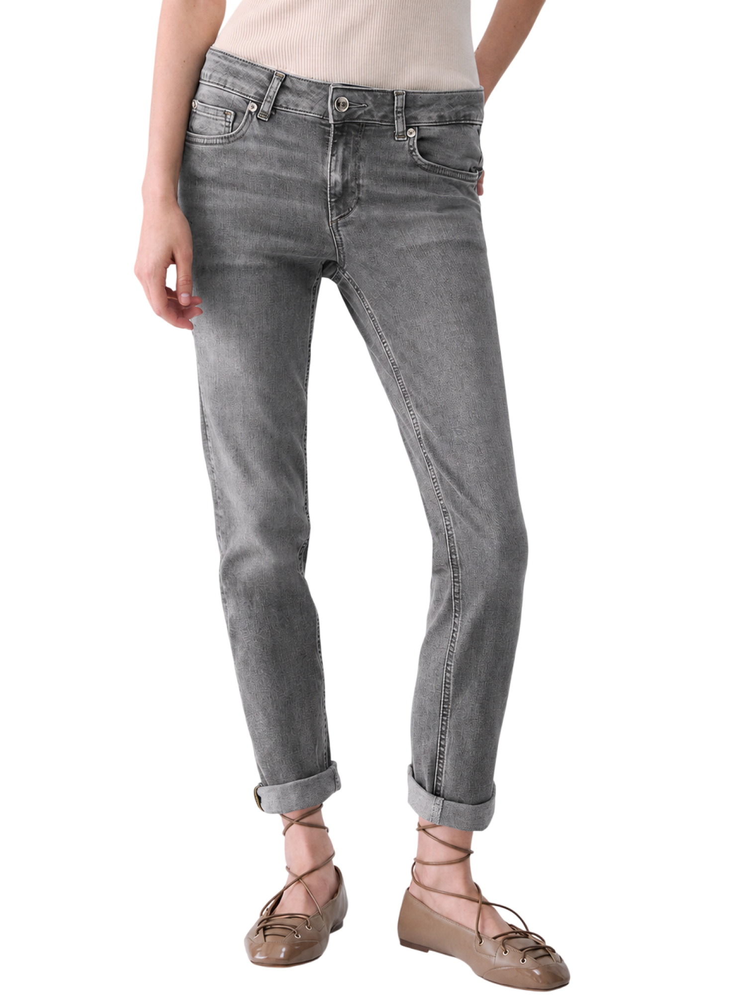 Liu Jo jeans donna slim Monroe in denim stretch lavaggio grigio UF6006D0357 87510 LIU JO 