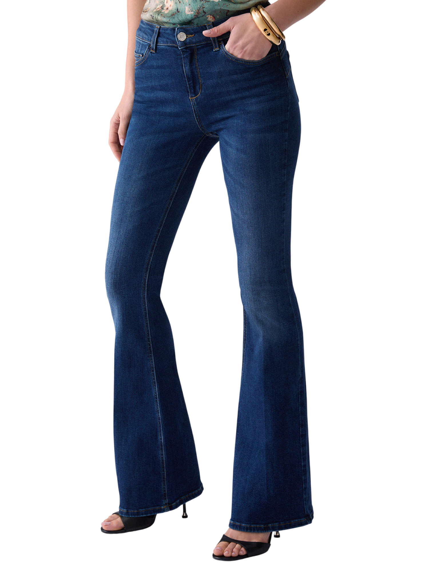Liu Jo jeans a zampa donna Parfait lavaggio blu medio UF6058DS041 78349 LIU JO 