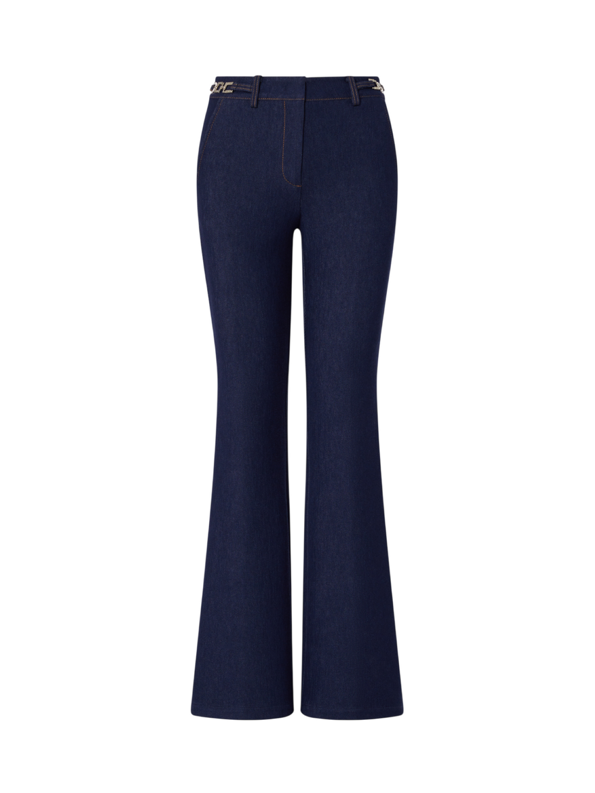 Liu Jo jeans donna a zampa con catenelle logate lavaggio blu UF6080D0368 77000 LIU JO 