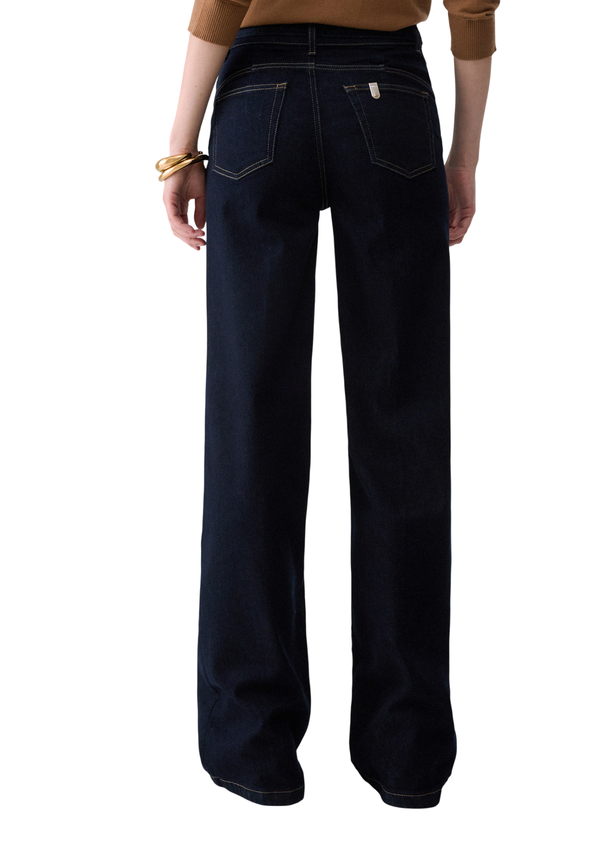 Liu Jo jeans flare donna vita alta con cintina lavaggio blu scuro UF6088D0264 7L000 LIU JO 