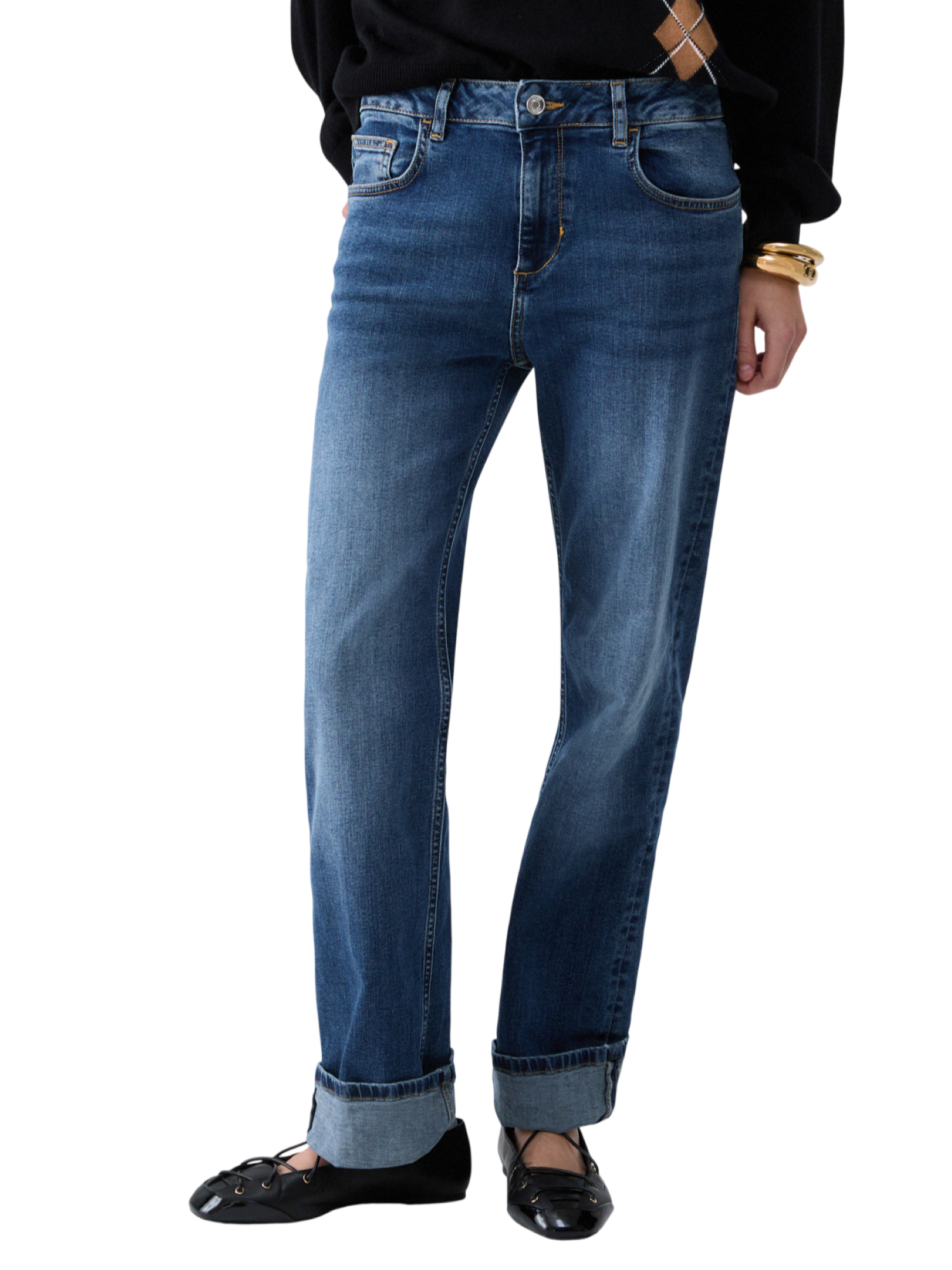 Liu Jo jeans donna straight in denim stretch lavaggio blu UF6225D0360 79126 LIU JO 