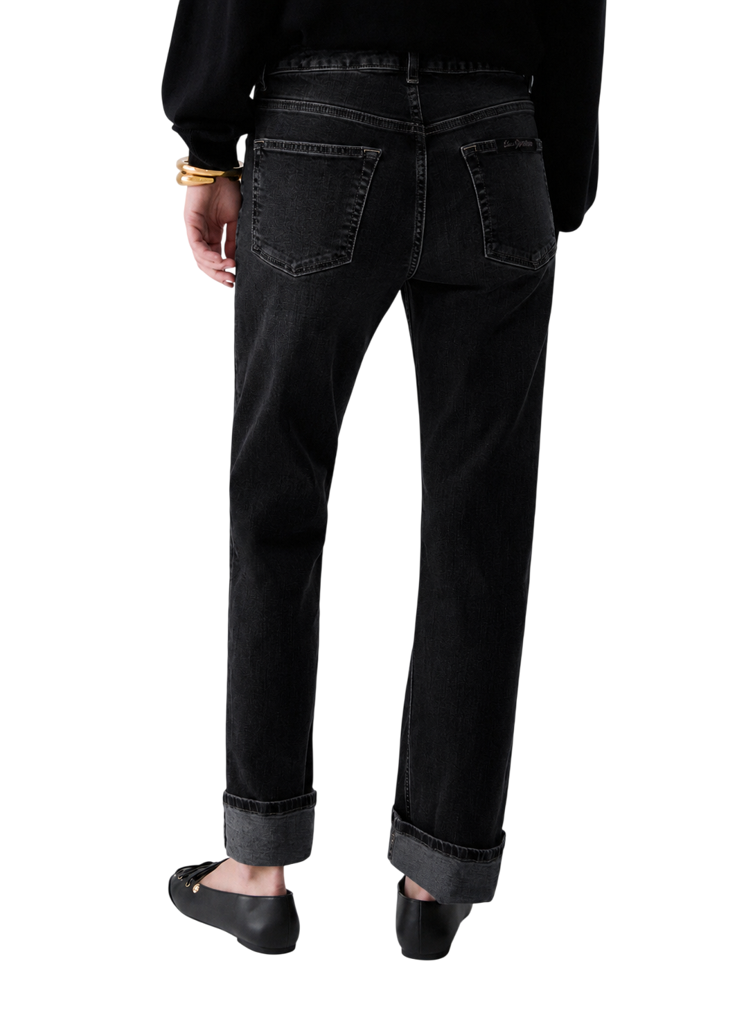 Liu Jo jeans donna straight in denim stretch lavaggio nero UF6225D0360 87531 LIU JO 