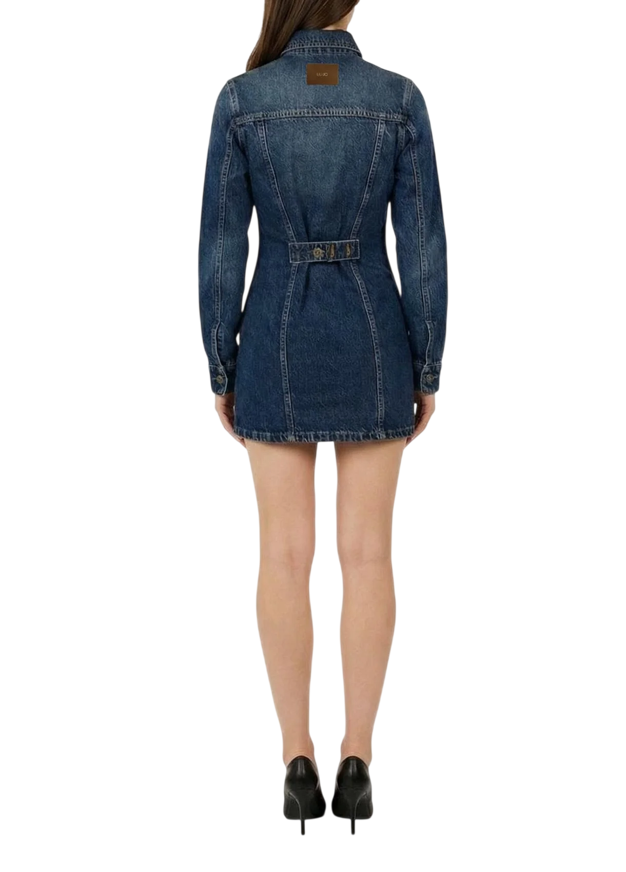 Liu Jo feat Elodie abito corto in denim donna lavaggio blu UF6504D0398 79158 LIU JO 