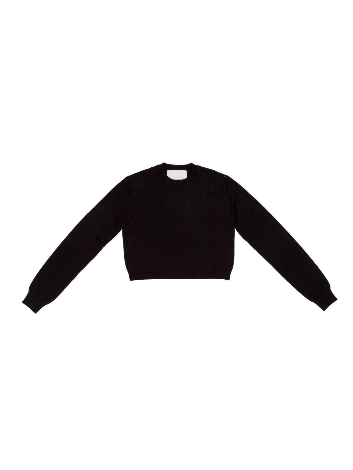Lulù by Miss Grant maglia bambina misto viscosa con strass nero LL4512 NERO LU LU' 