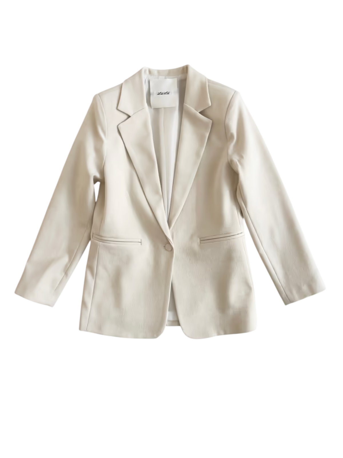 Lulù by Miss Grant giacca blazer monopetto bambina velour panna LL4555 LATTE LU LU' 