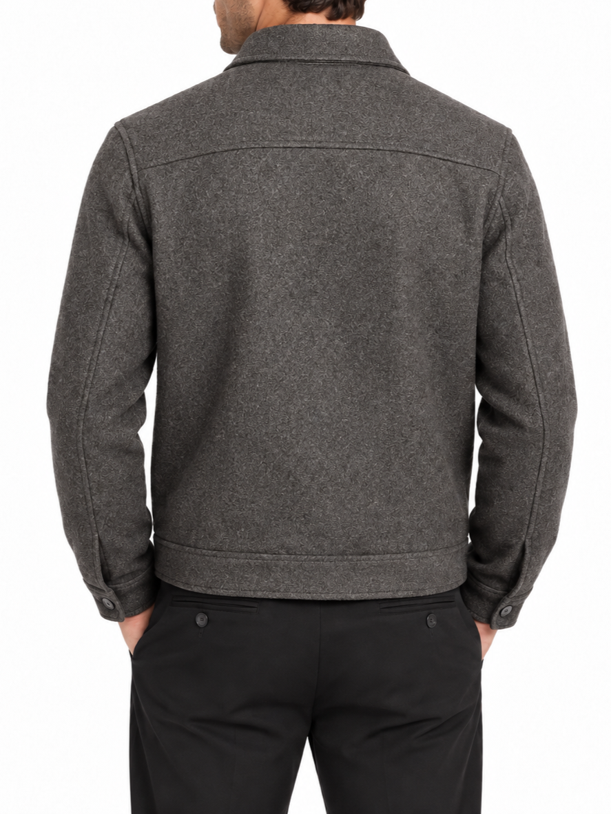 Manuel Ritz cappotto uomo misto lana bouclè tortora 4132H8405C-263743 29 MANUEL RITZ 