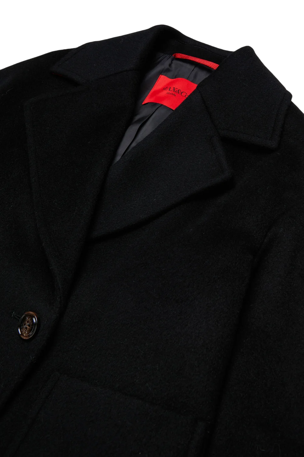 Max&Co cappotto corto doppiopetto bambina in lana nero MX0229-MX052 MX900 MAX&CO 
