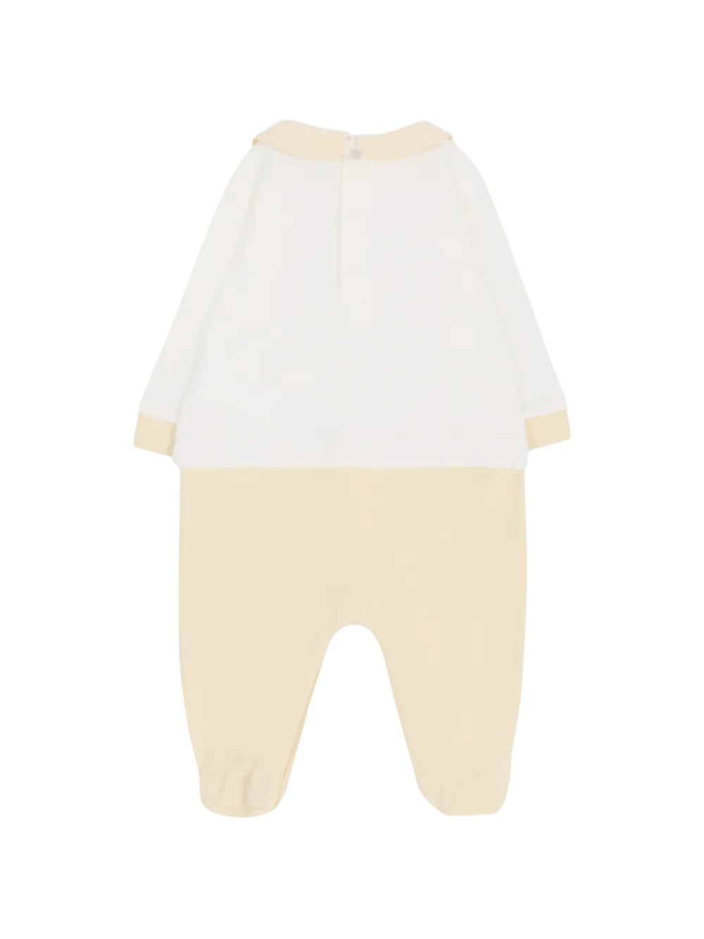 Moschino tutina unisex neonatocon piedini bianco beige MPY06ZLCA40 83631 MOSCHINO 
