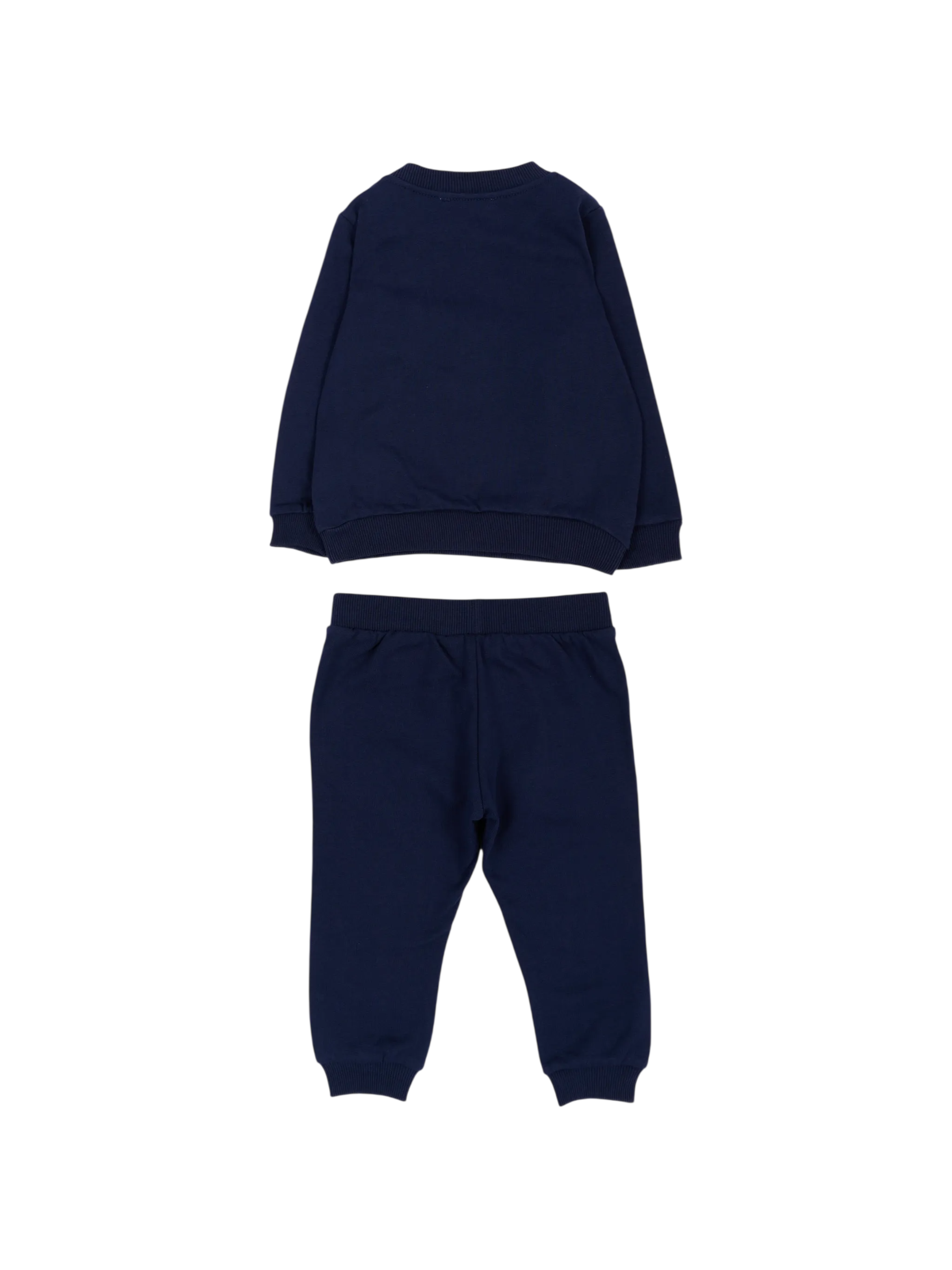 Moschino completo sportivo neonato felpa e pantaloni con orsetto blu MQK05ELCA83 40016 MOSCHINO 