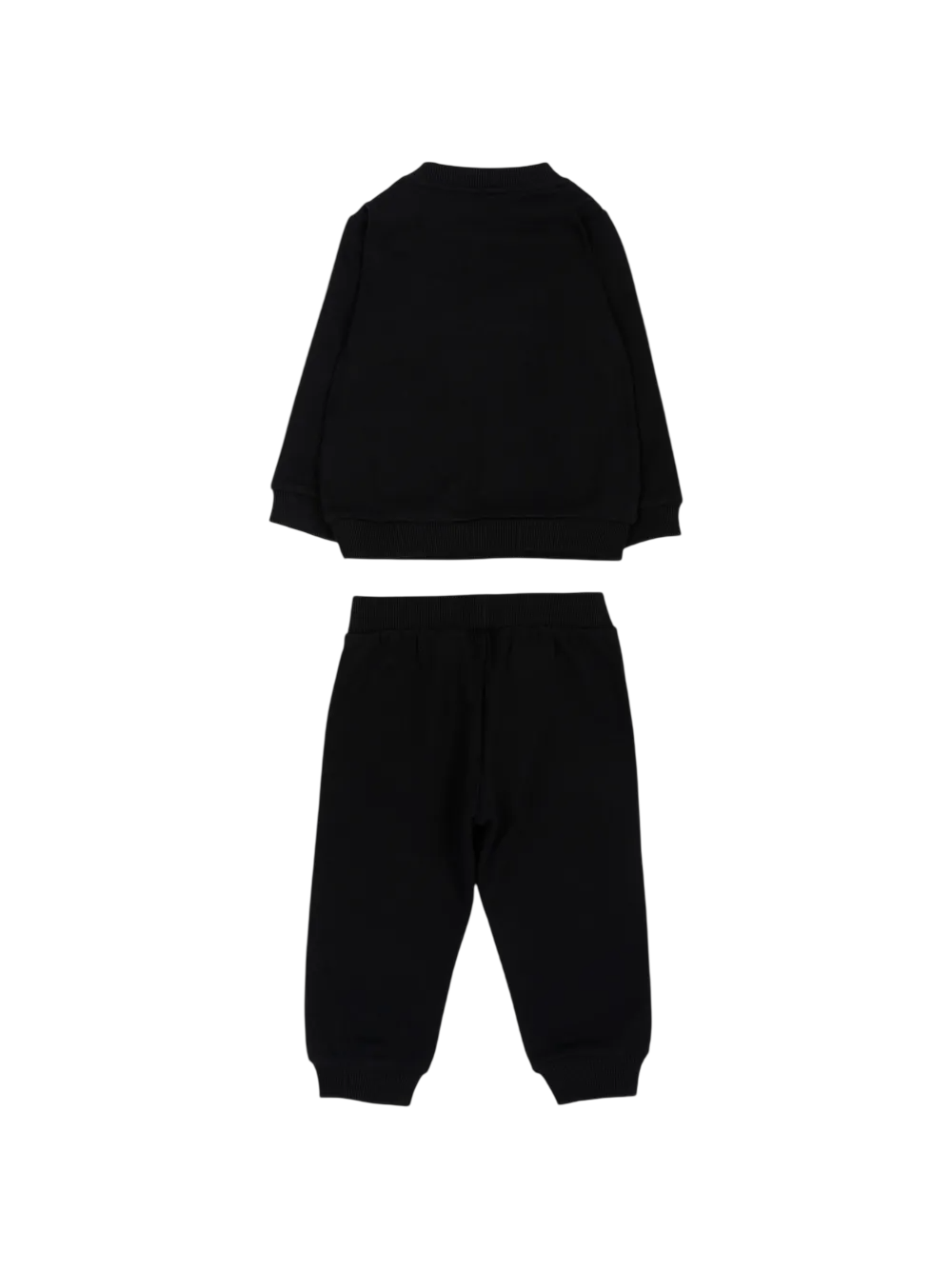 Moschino completo sportivo neonato felpa e pantaloni con orsetto nero MQK05ELCA83 60100 MOSCHINO 