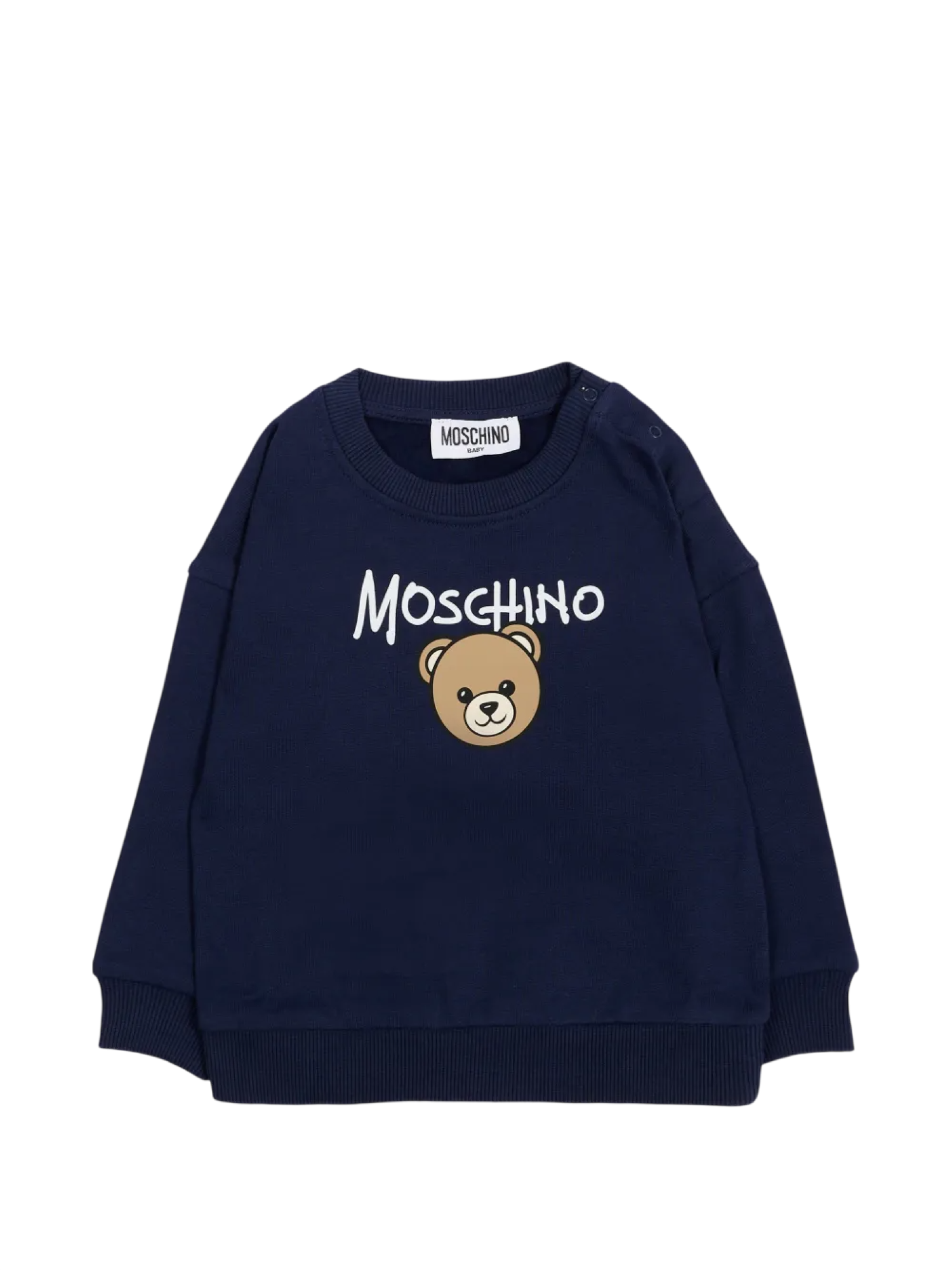 Moschino felpa unisex neonato con orsetto blu MUF06HLCA83 40016 MOSCHINO 