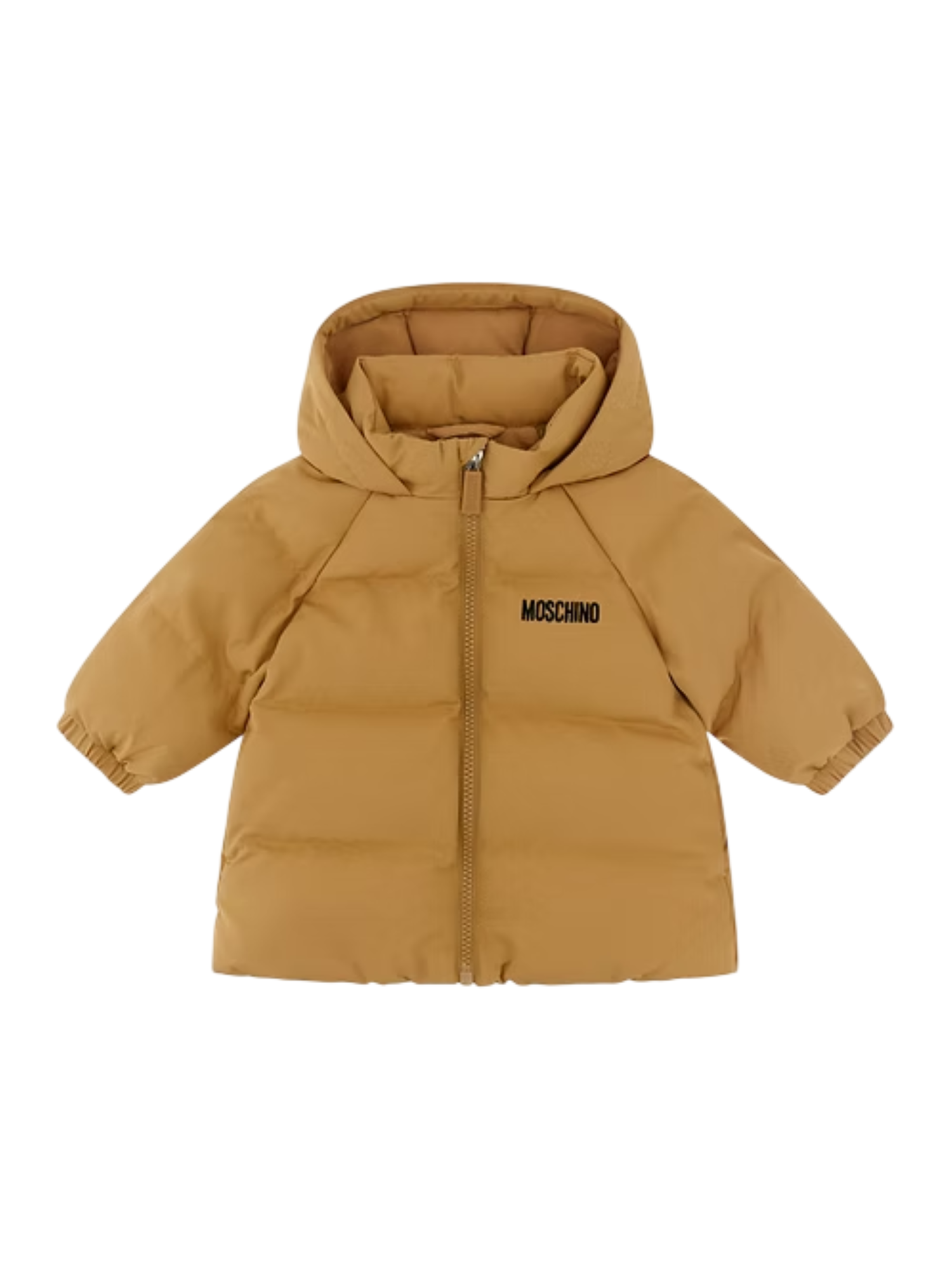 Moschino piumino con cappuccio neonato color cuoio MUS038L3AC4 20351 MOSCHINO 