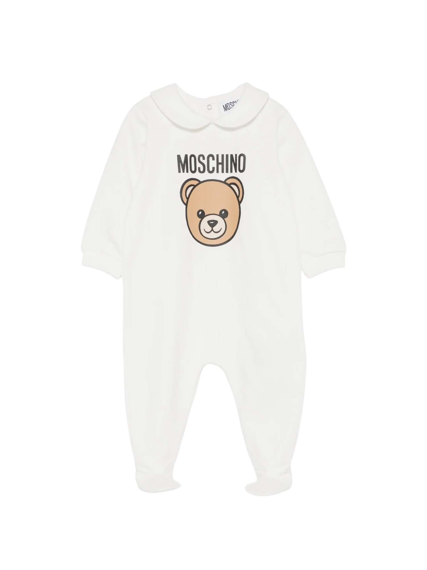 Moschino tutina unisex neonato con piedini stampa orsetto panna MUY09OLCA40 10063 MOSCHINO 