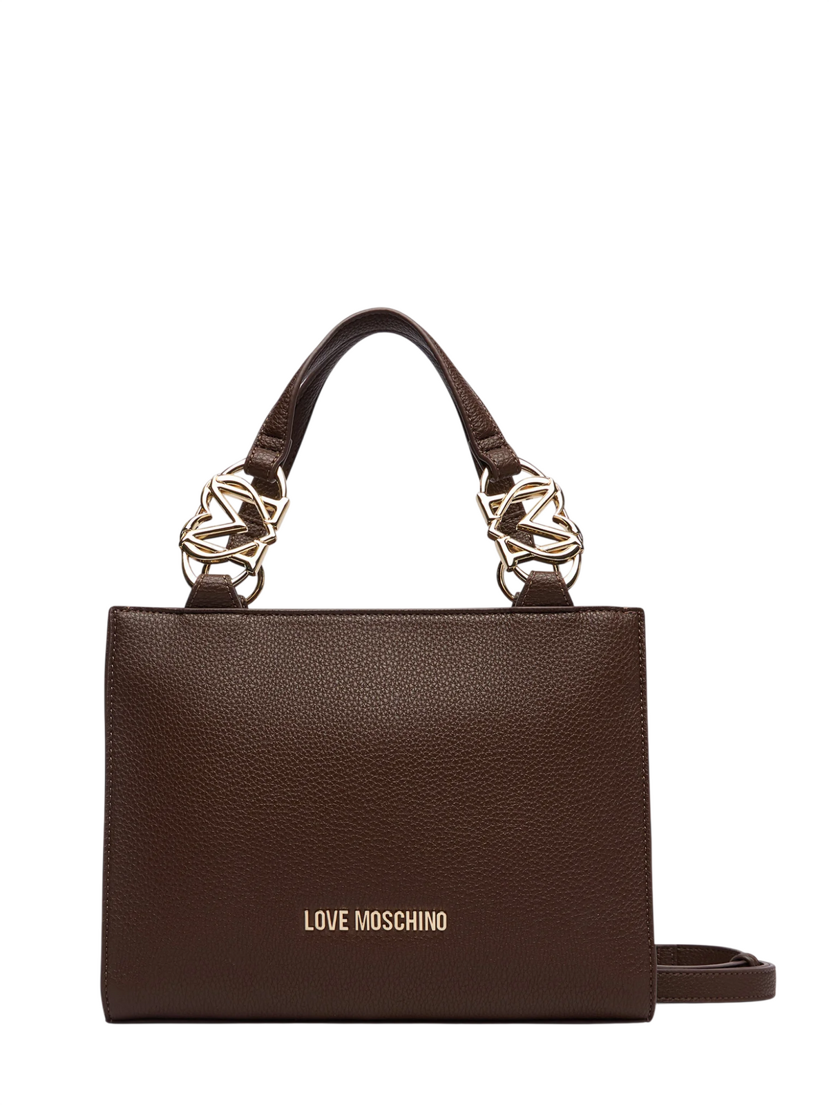 Love Moschino borsa a mano in ecopelle martellata con tracolla marrone JC4006PP1P-LB0 300 MOSCHINO LOVE 