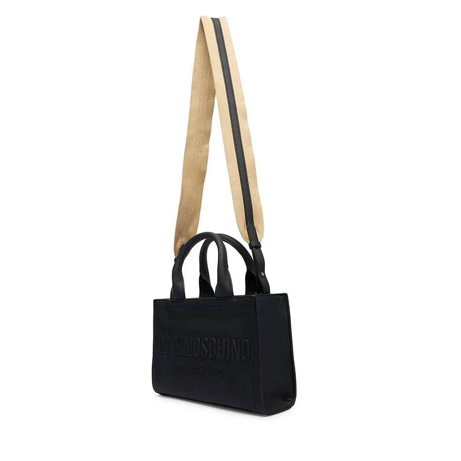 Love Moschino borsa a mano in ecopelle con tracolla nero JC4044PP1P-LE0 000 MOSCHINO LOVE 