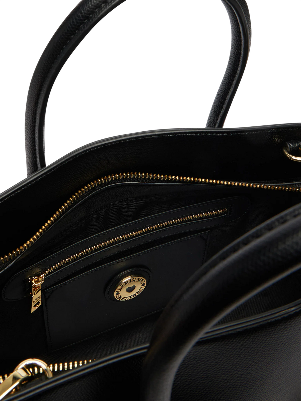 Love Moschino borsa a mano in ecopelle martellata con tracolla nero JC4055PP1P-LL0 000 MOSCHINO LOVE 