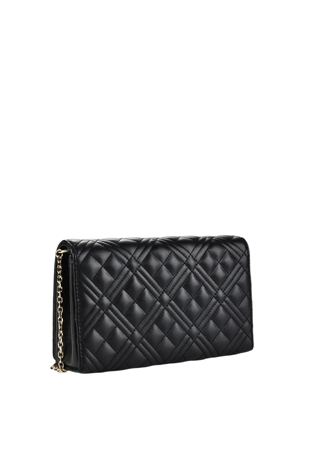 Love Moschino borsa a tracolla donna in ecopelle trapuntata nero oro JC4079PP1P-LA0 000 MOSCHINO LOVE 
