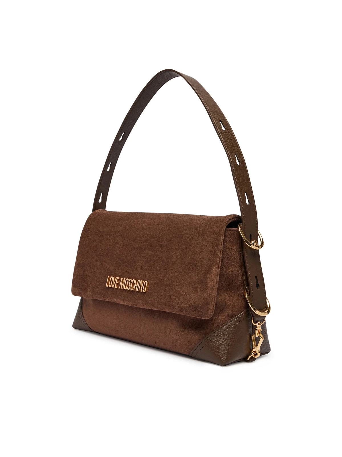 Love Moschino borsa a spalla in ecopelle scamosciata marrone JC4092PP1P-LD1 30A MOSCHINO LOVE 