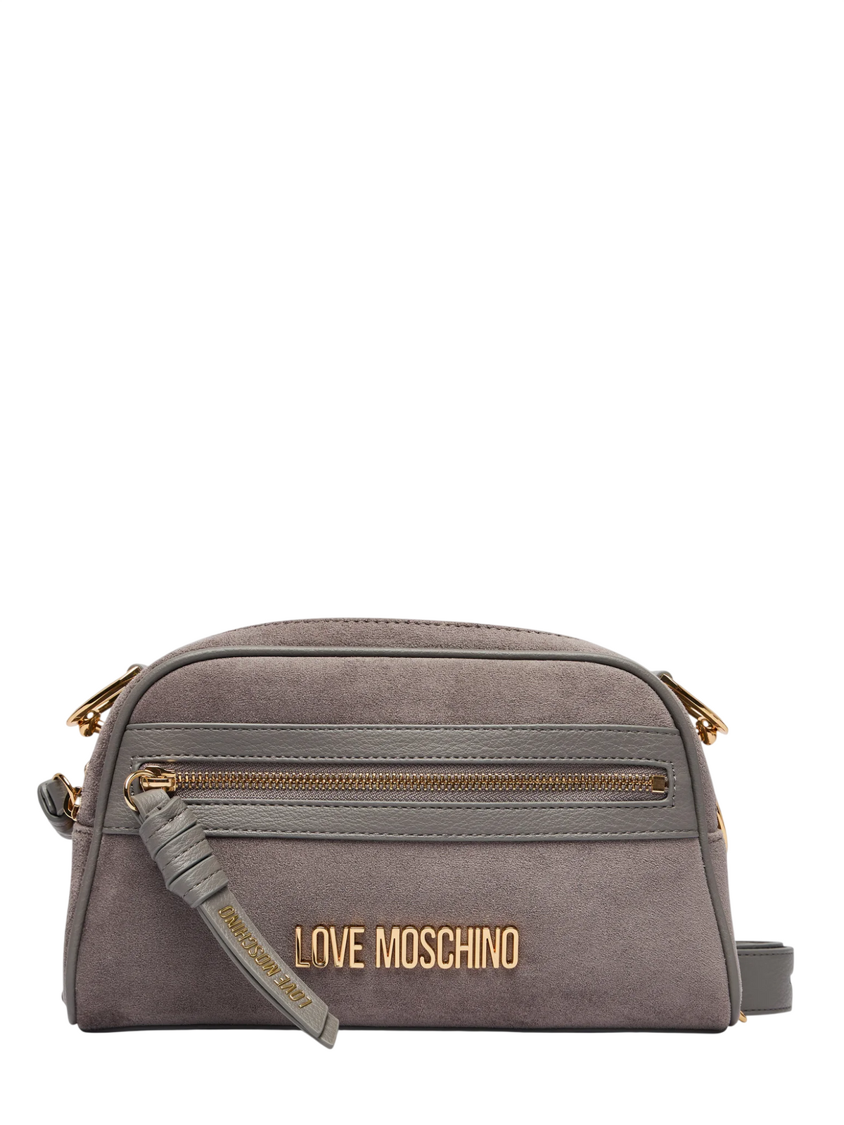 Love Moschino borsa a tracolla donna in velour grigio oro JC4094PP1P-LD1 01A MOSCHINO LOVE 