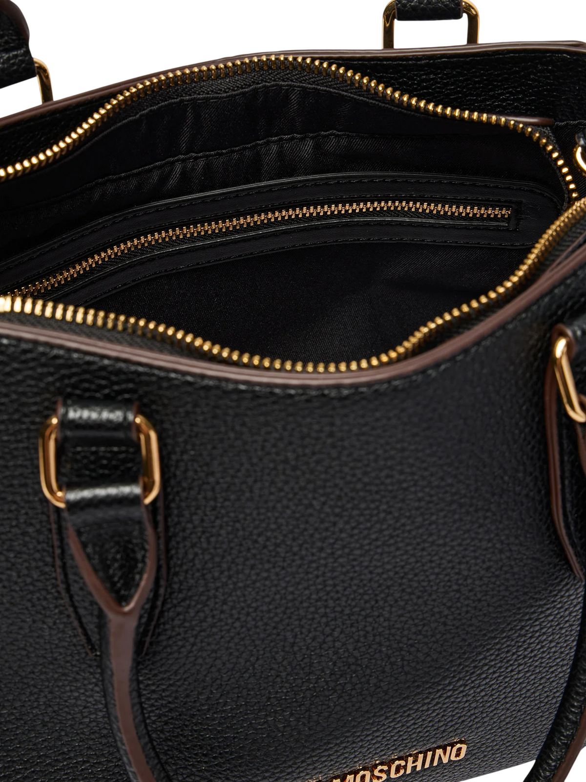 Love Moschino borsa a mano in ecopelle martellata con tracolla nero JC4097PP1P-LT1 000 MOSCHINO LOVE 