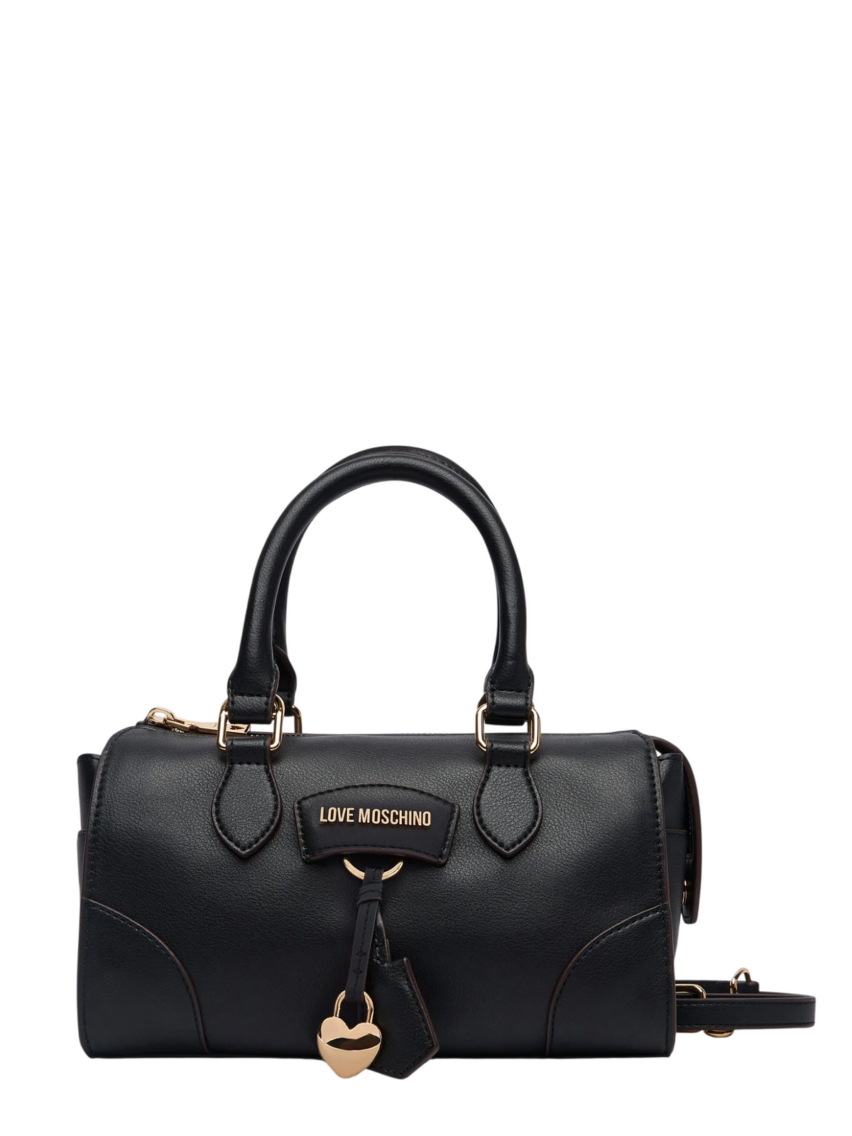 Love Moschino borsa a mano in pelle con charm nero JC4157PP1P-L13 00A MOSCHINO LOVE 