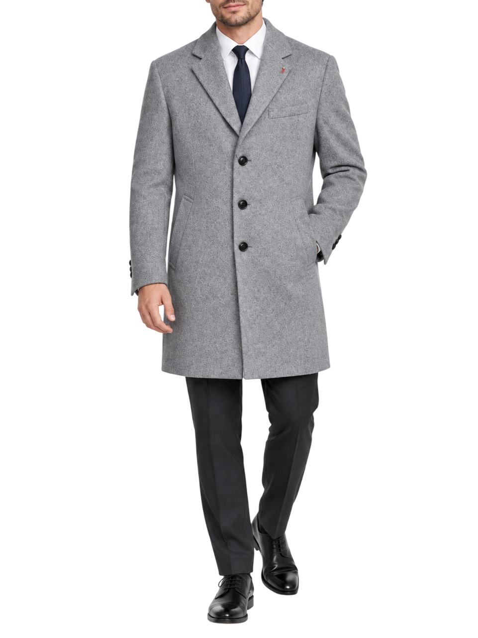 Mulish cappotto uomo misto lana Everest grigio EVEREST-MCPS100 GRIGIO MULISH 