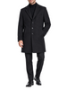 Mulish cappotto uomo misto lana Everest nero