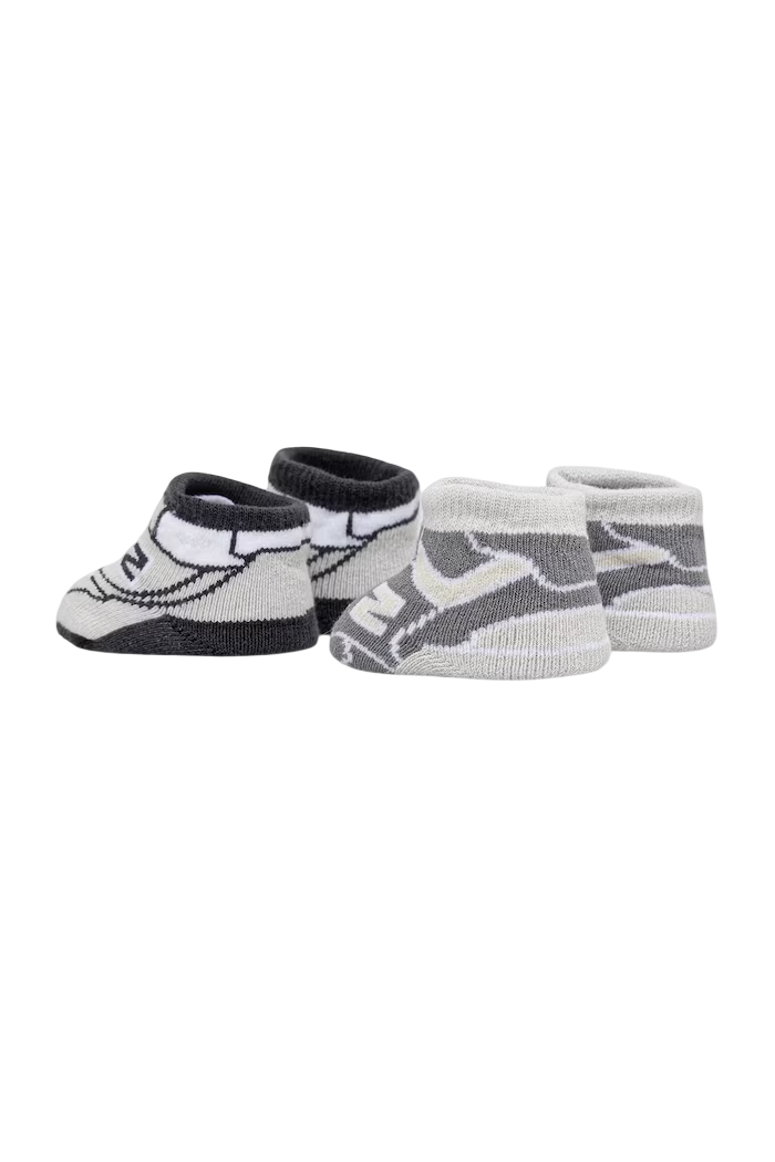 New Balance set 2 calzini neonato con logo grigio LAKB0104 GYM NEW BALANCE 
