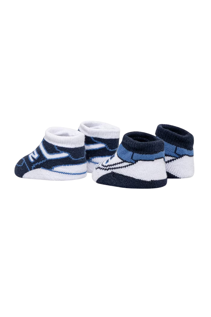 New Balance set 2 calzini neonato con logo bianco blu LAKB0104 NNY NEW BALANCE 