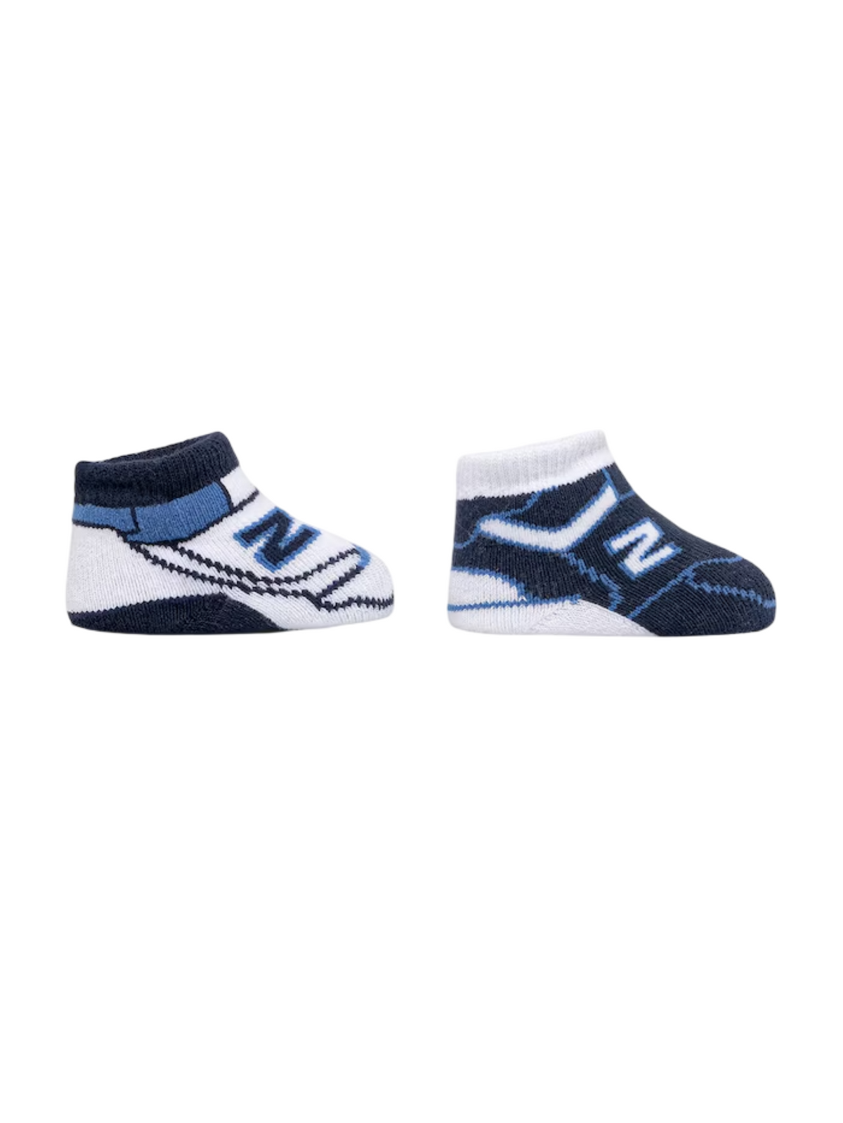 New Balance set 2 calzini neonato con logo bianco blu LAKB0104 NNY NEW BALANCE 