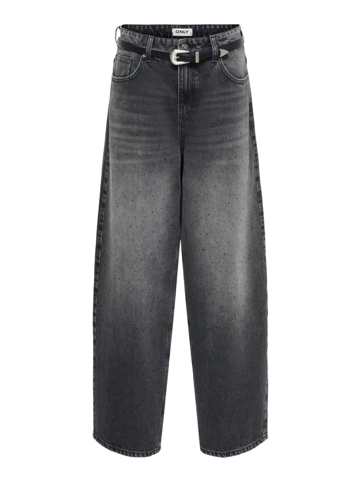 Only jeans donna Amber baggy vita bassa lavaggio nero 15380950 BLACK ONLY 