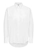 Only camicia donna manica lunga in cotone bianco