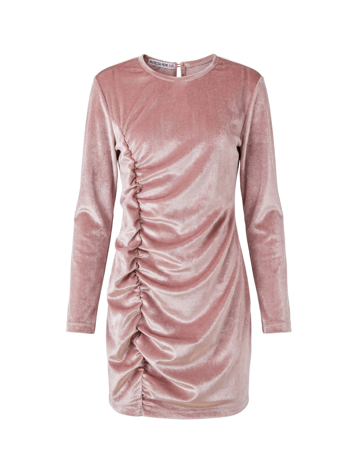 Patrizia Pepe abito corto drappeggiato  in ciniglia bambina rosa 7A0052-J0065 R906 PATRIZIA PEPE 
