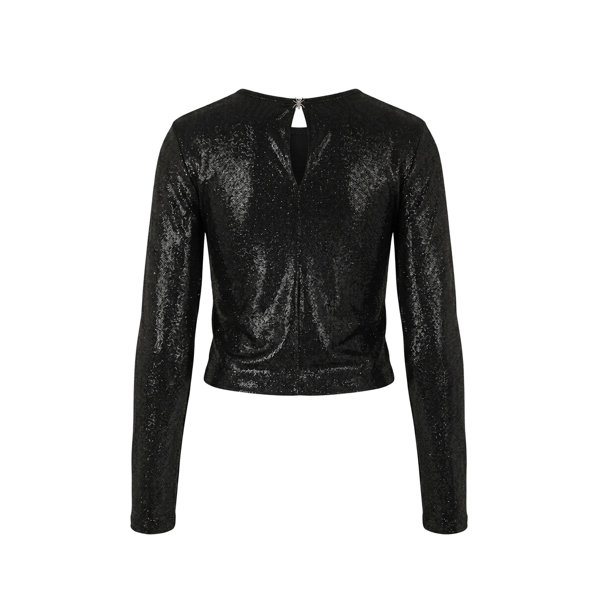 Patrizia Pepe T-shirt bambina in ciniglia lurex nero 7M0124-J0065 K103 PATRIZIA PEPE 