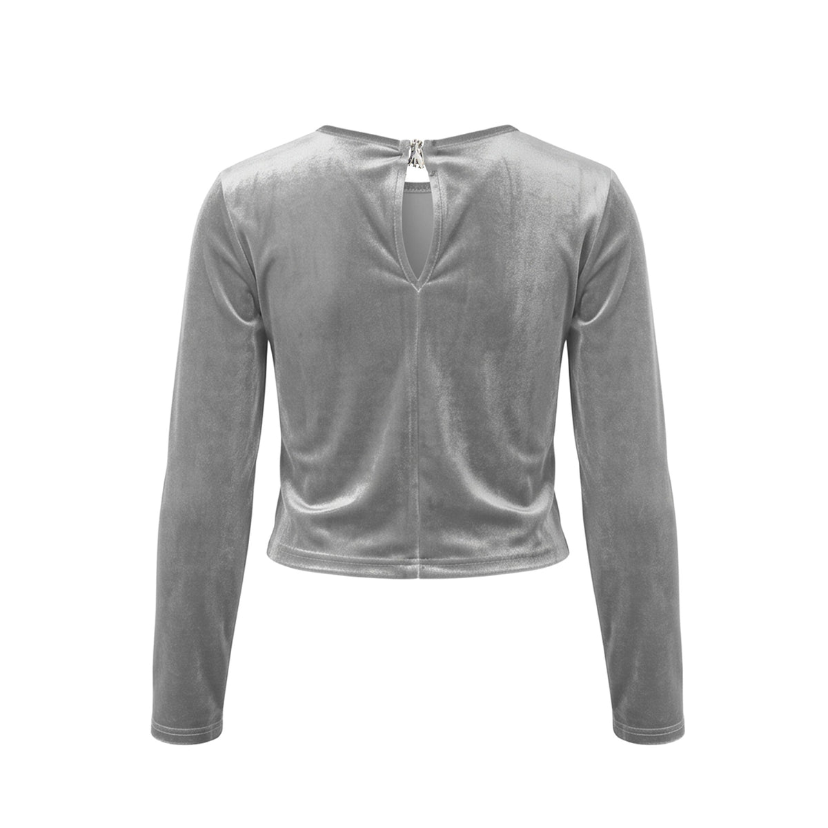Patrizia Pepe T-shirt bambina in ciniglia lurex argento 7M0124-J0065 S790 PATRIZIA PEPE 