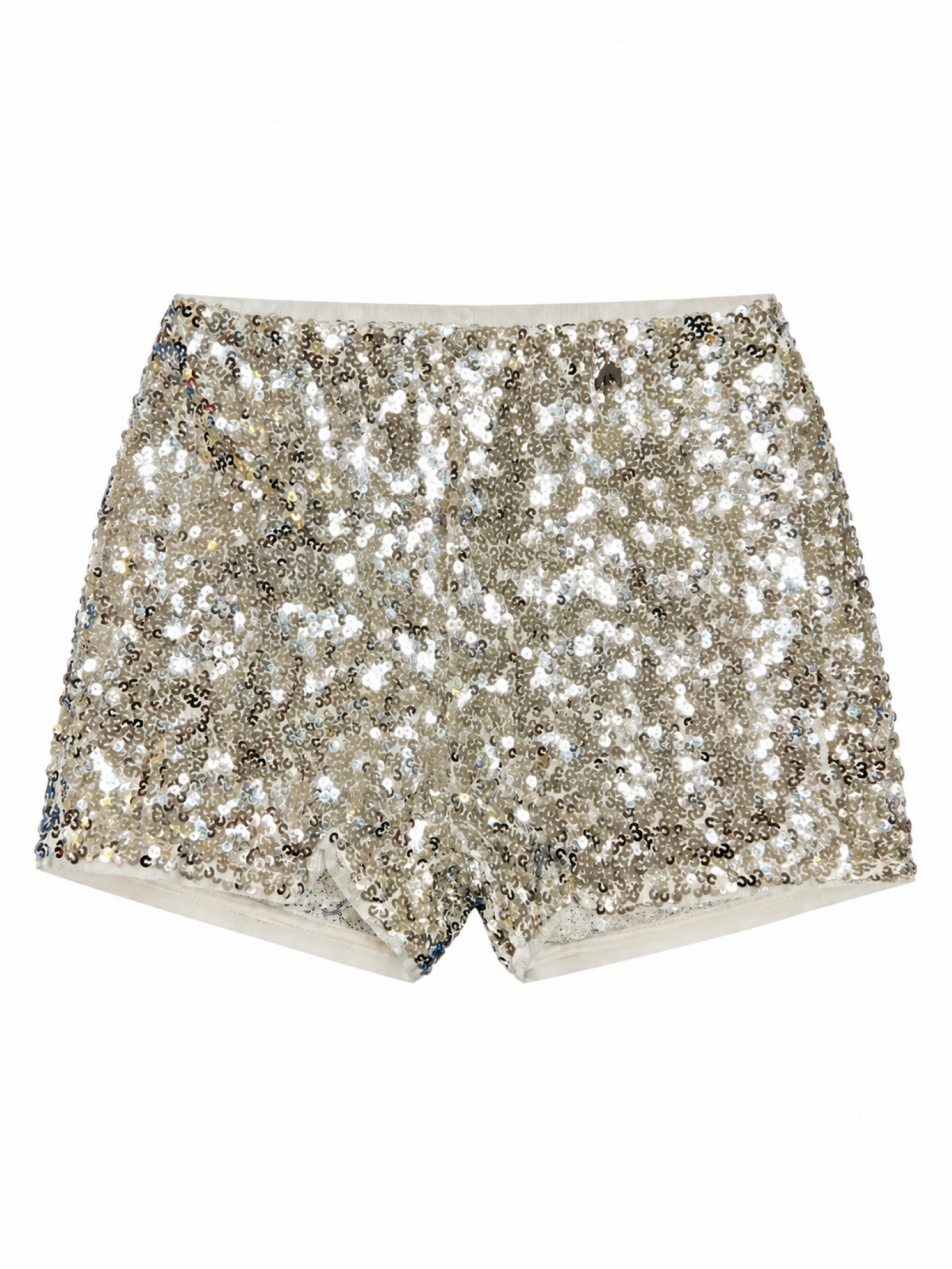 Patrizia Pepe shorts bambina con paillettes all over argento 7P0088-C0242 S790 PATRIZIA PEPE 